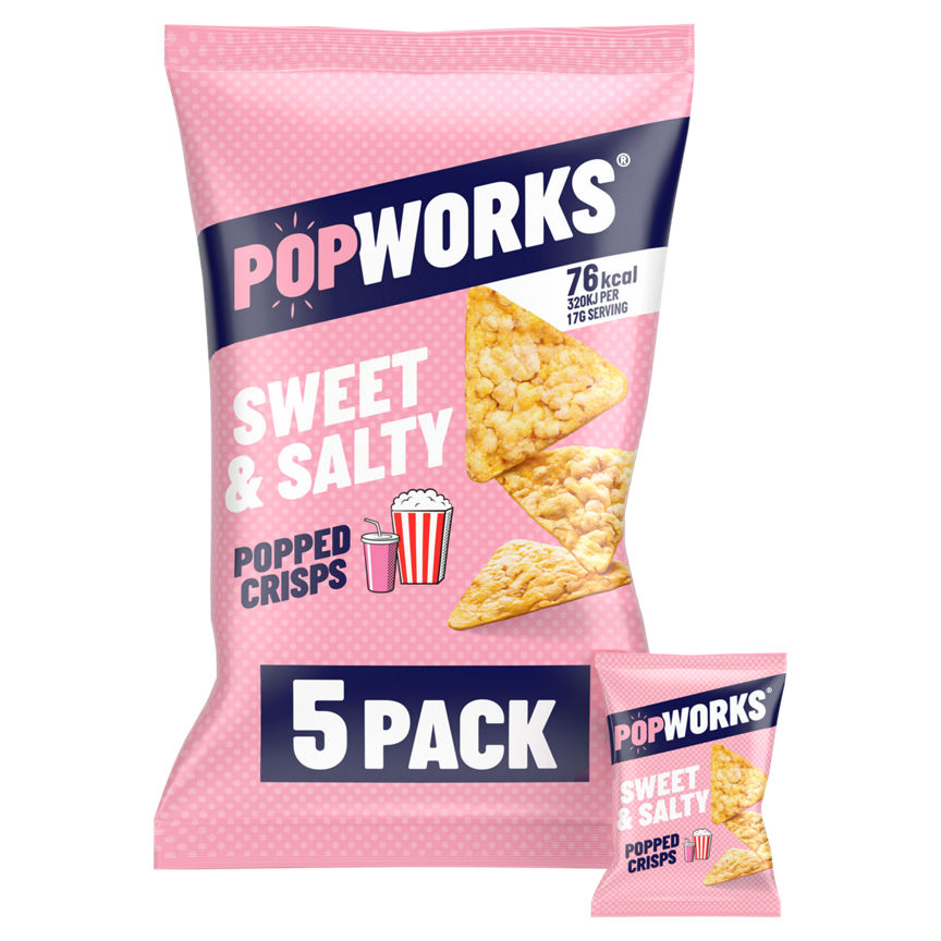 Popworks Sweet & Salty Multipack Popped Crisps GOODS ASDA   