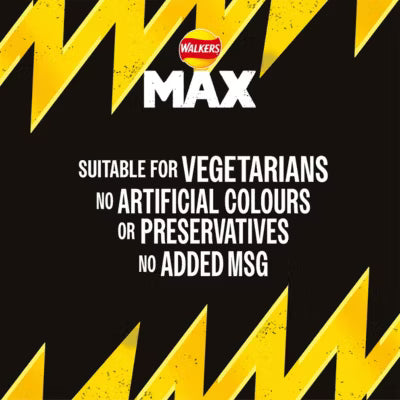 Walkers Max Strong Jalapeño & Cheese Sharing Crisps 140g