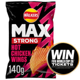 Walkers Max Strong Hot Chicken Wings Sharing Crisps