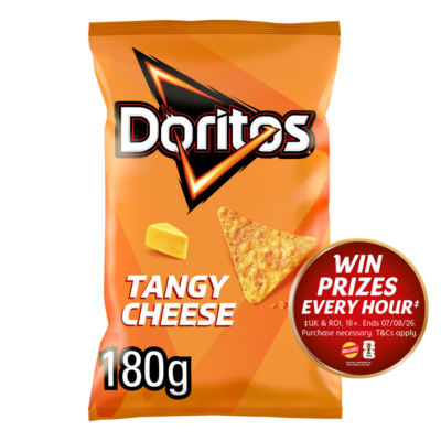 Doritos Tangy Cheese tortilla chips 180g, imported from the UK