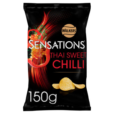 ASDA Walkers Sensations Thai Sweet Chilli Potato Crisps 150g- Buy online at McGrocer