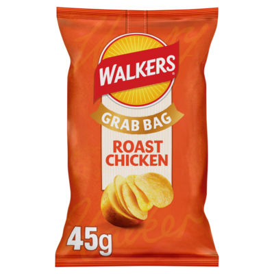 Walkers roast chicken flavour crisps 45g - British product