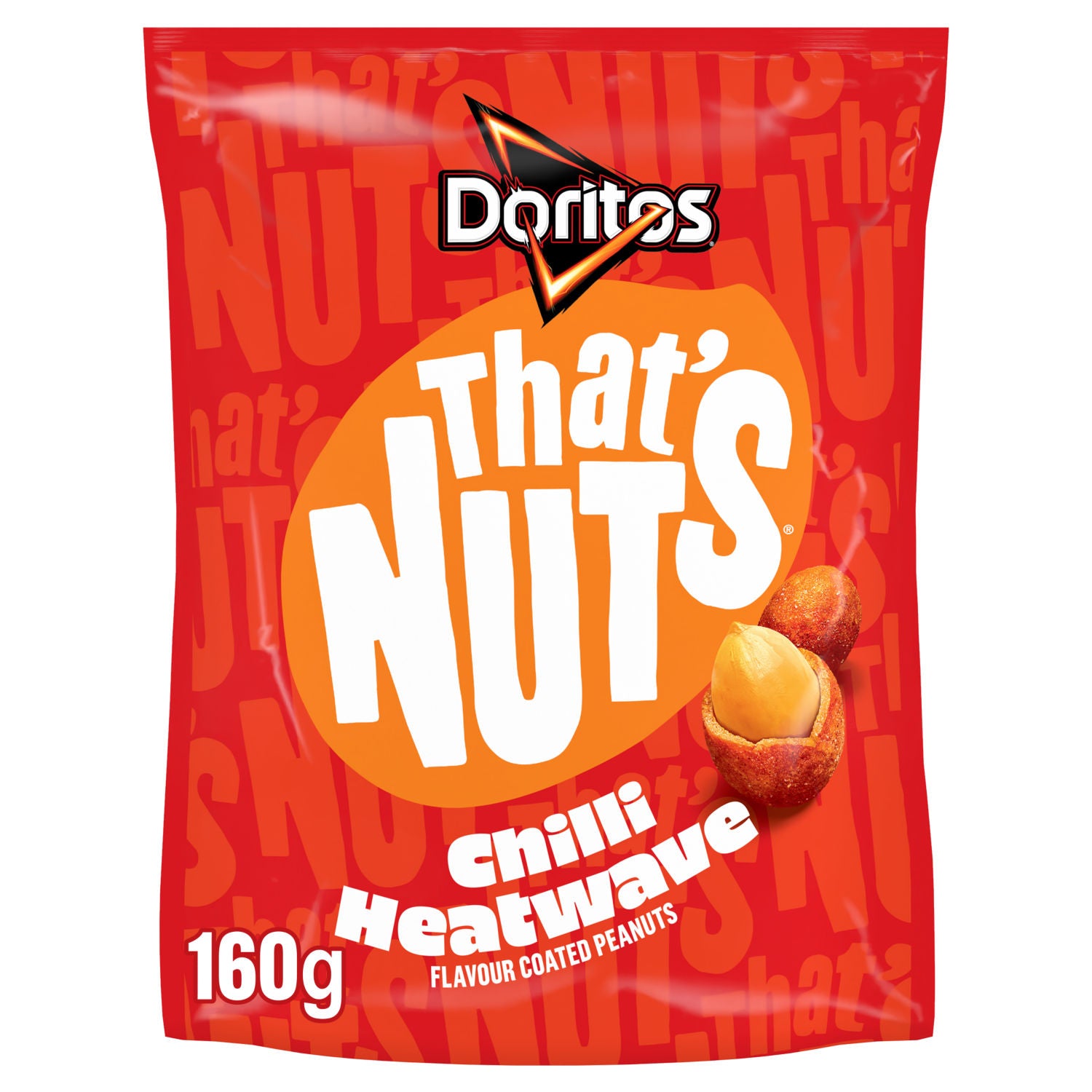 That's Nuts Doritos Chilli Heatwave coated peanuts 160g, UK version