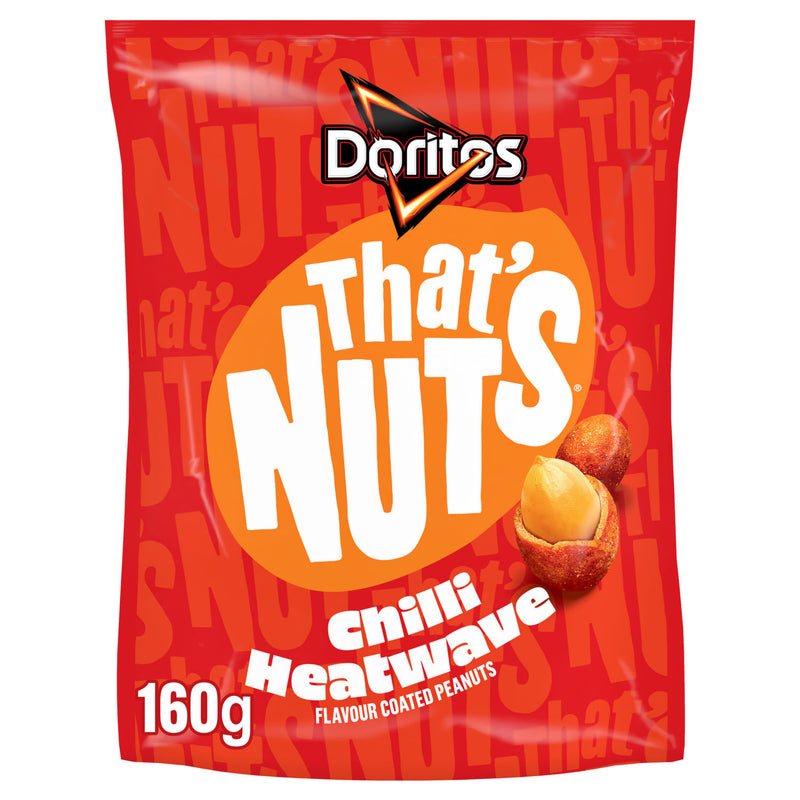 That's Nuts Doritos Chilli Heatwave coated peanuts 160g, UK version