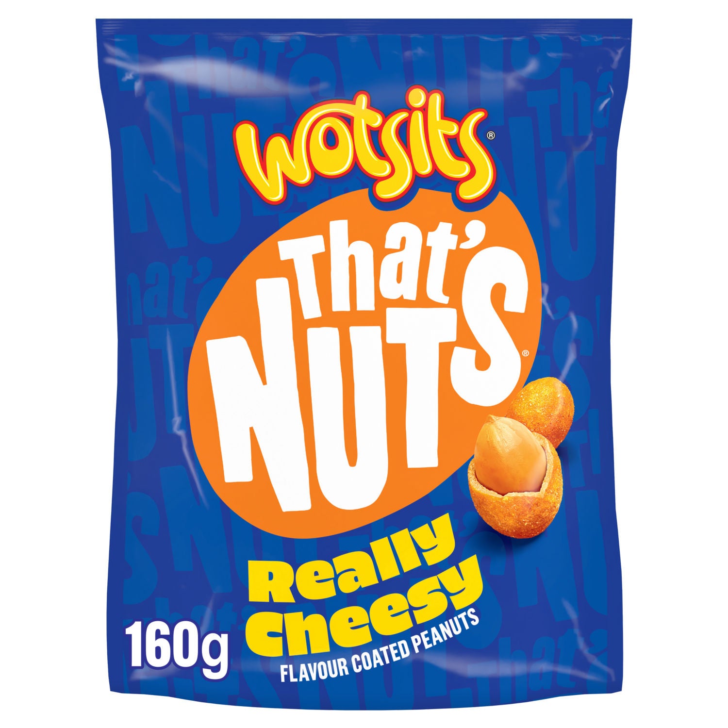 That's Nuts Wotsits Really Cheesy coated peanuts 160g - British product
