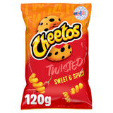 Cheetos Twisted Sweet & Spicy crisps 120g, UK version