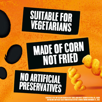 Cheetos original cheese corn puffs 125g sharing pack (British brand)