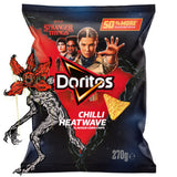 Doritos Stranger Things Chilli Heatwave tortilla chips 270g, UK version