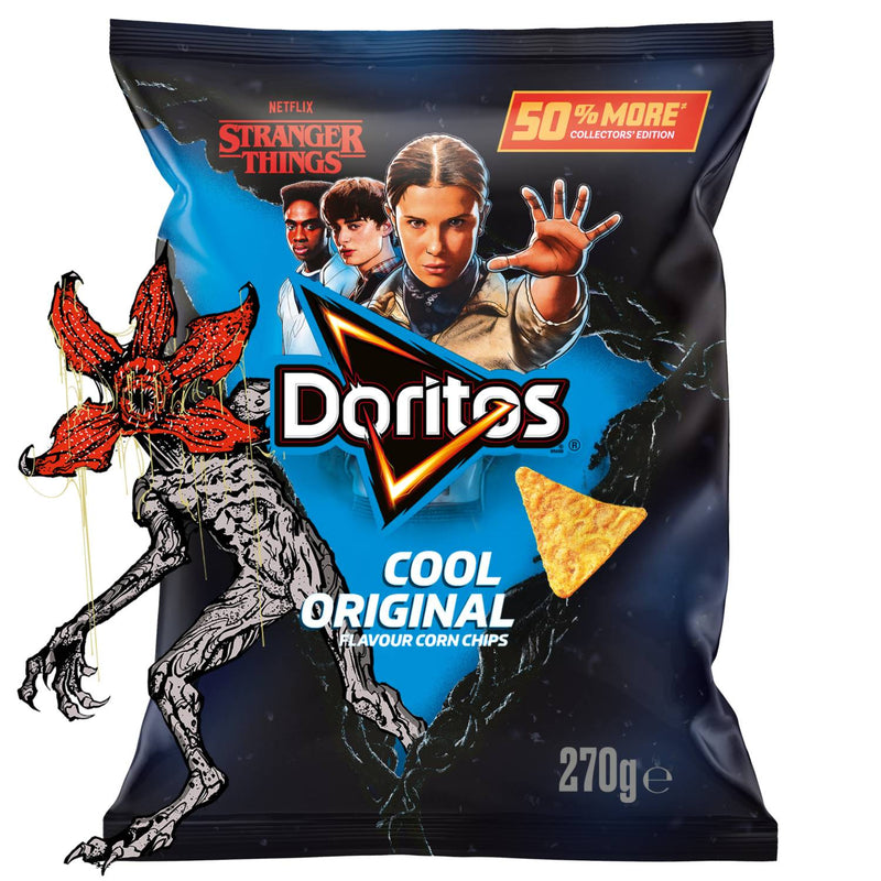 Doritos Stranger Things Cool Original crisps 270g, UK version