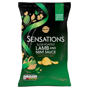 Walkers Sensations Lamb Mint Sauce crisps 150g - British product