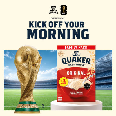 Quaker porridge sachets Original 22 x 27g, UK version