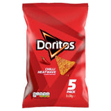 Doritos tortilla chips Chilli Heatwave multipack 5x30g (British brand)