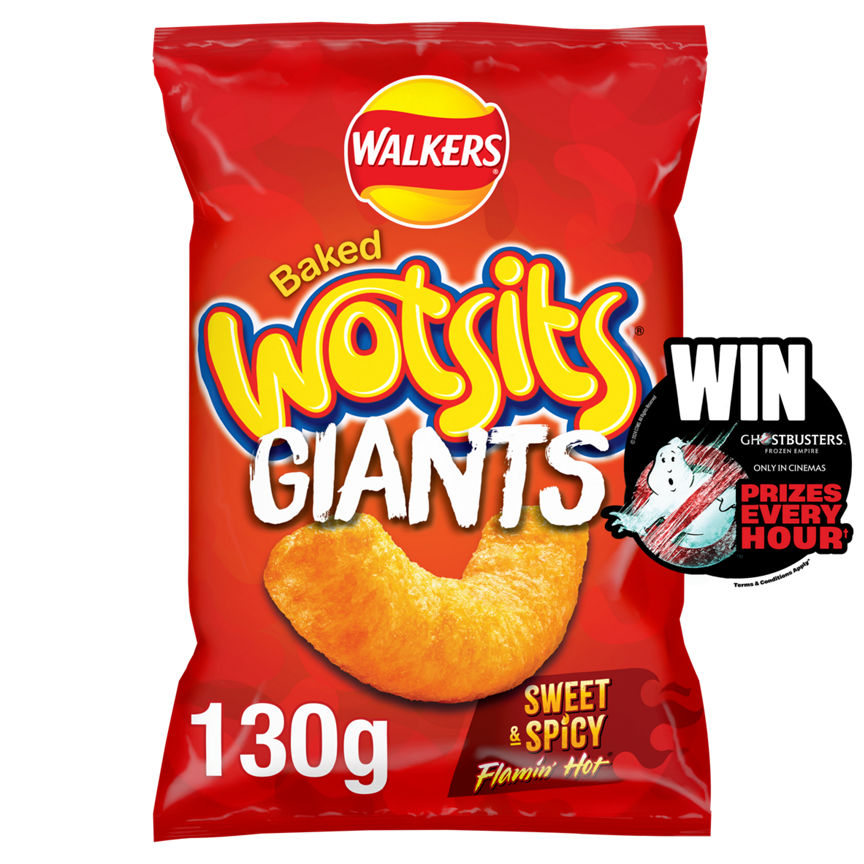 Walkers Wotsits Giants Flamin' Hot Sharing Crisps