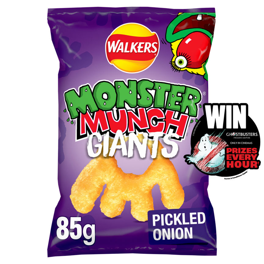 Walkers Monster Munch Giants Pickled Onion Crisps Sharing Bag GOODS ASDA   