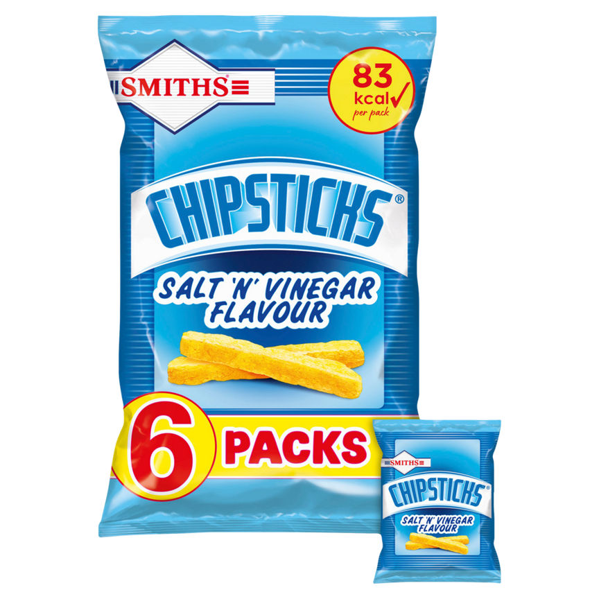 Smiths Chipsticks Salt & Vinegar Multipack Crisps