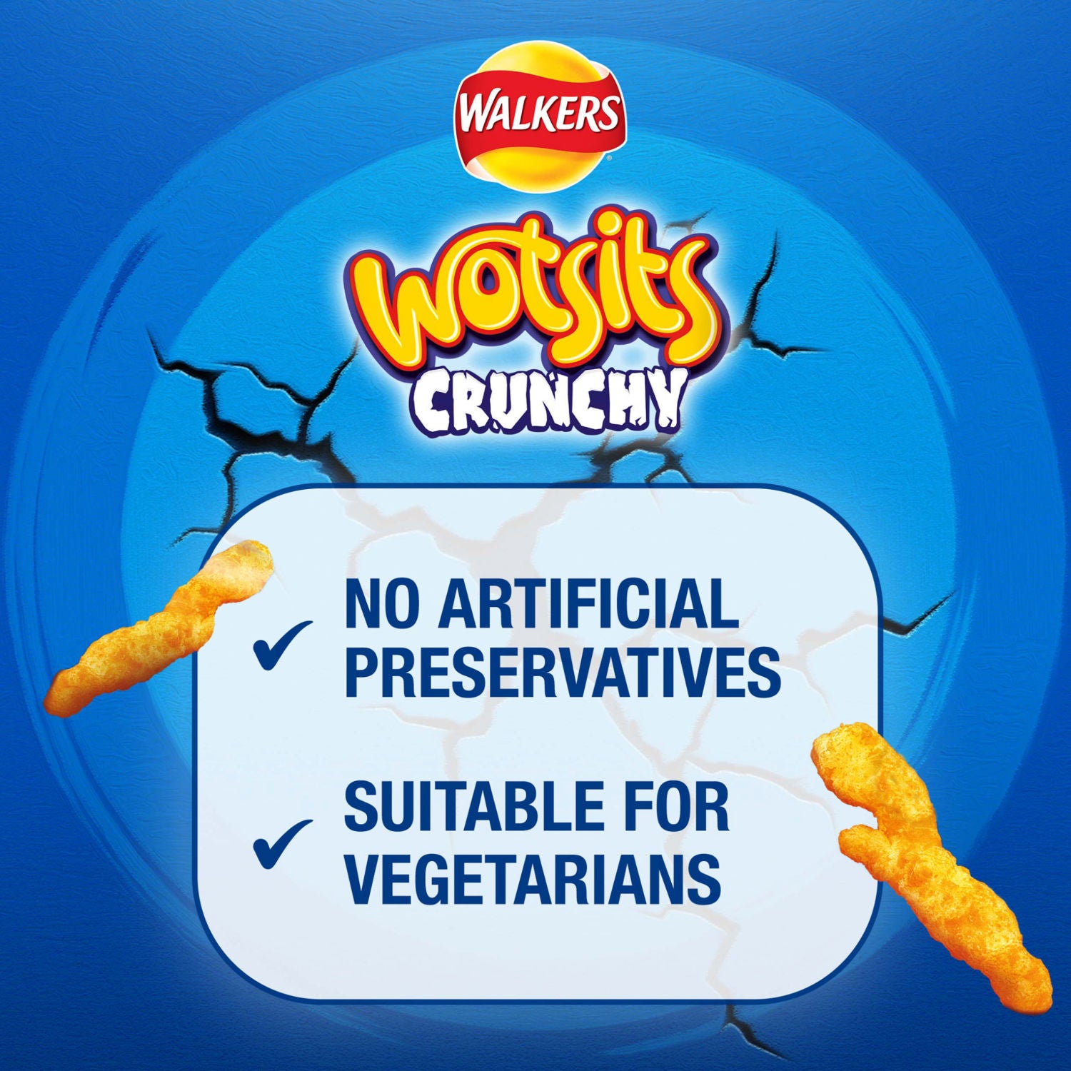 Walkers Wotsits Crunchy Really Cheesy Crisps 140g (British brand)