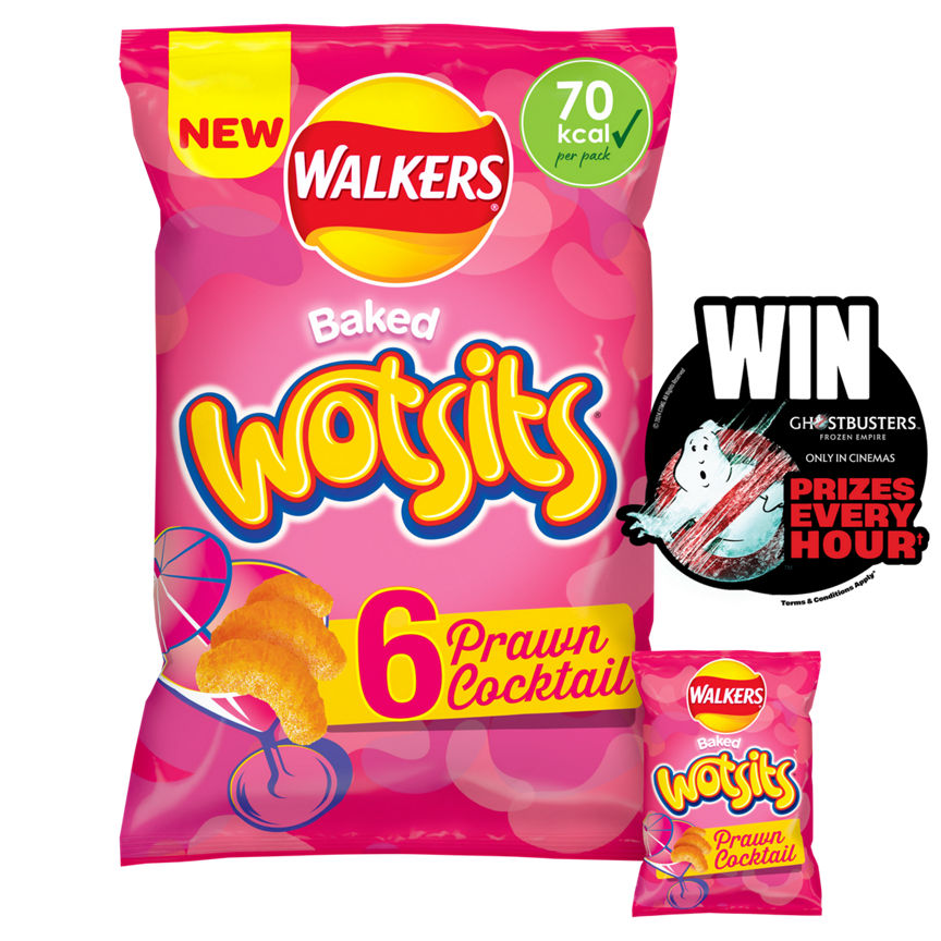 Walkers Wotsits Prawn Cocktail Multipack Snacks Crisps