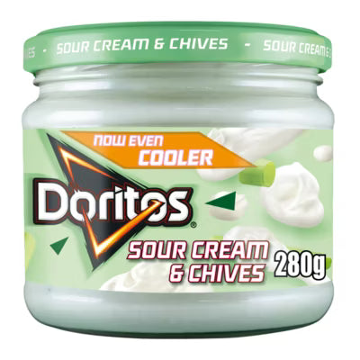 Doritos cool sour cream & chives dip 280g - British product