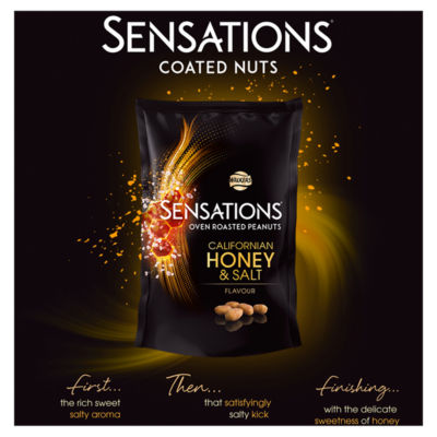 Sensations honey salt roasted peanuts 145g (British brand)