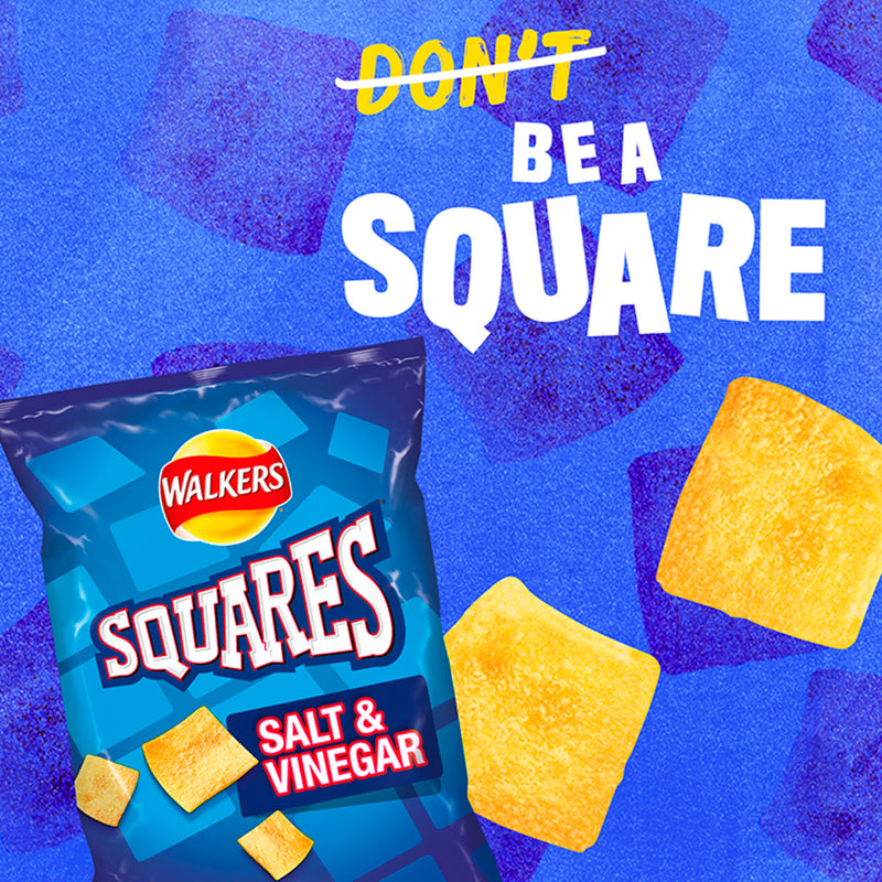Walkers Squares crisps variety multipack 6x22g (British brand)