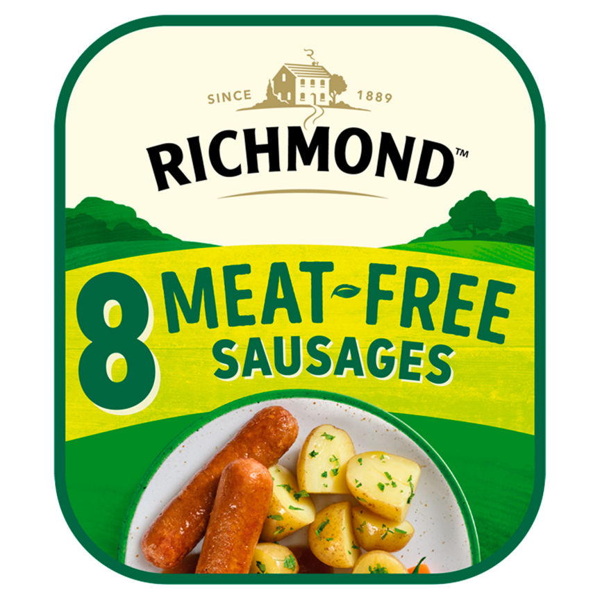 Richmond 8 Vegan Meat Free Sausages GOODS ASDA   