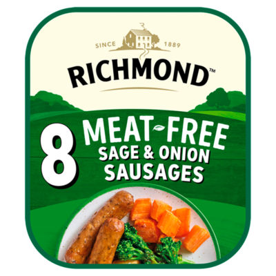 Richmond Vegane Kräuter- & Zwiebelwürstchen ohne Fleisch 304g