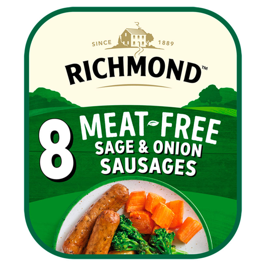 Richmond 8 Vegan Meat Free Sage & Onion Sausages