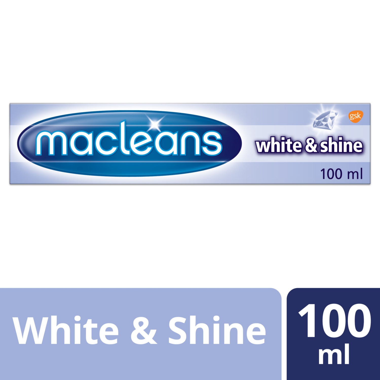 Macleans White & Shine toothpaste 100ml, imported from the UK