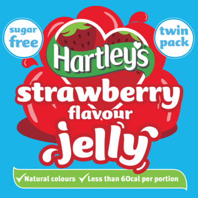 ASDA Hartley's Strawberry Flavour Crystal Jelly Sugar Free Twin Pack 23g- Buy online at McGrocer