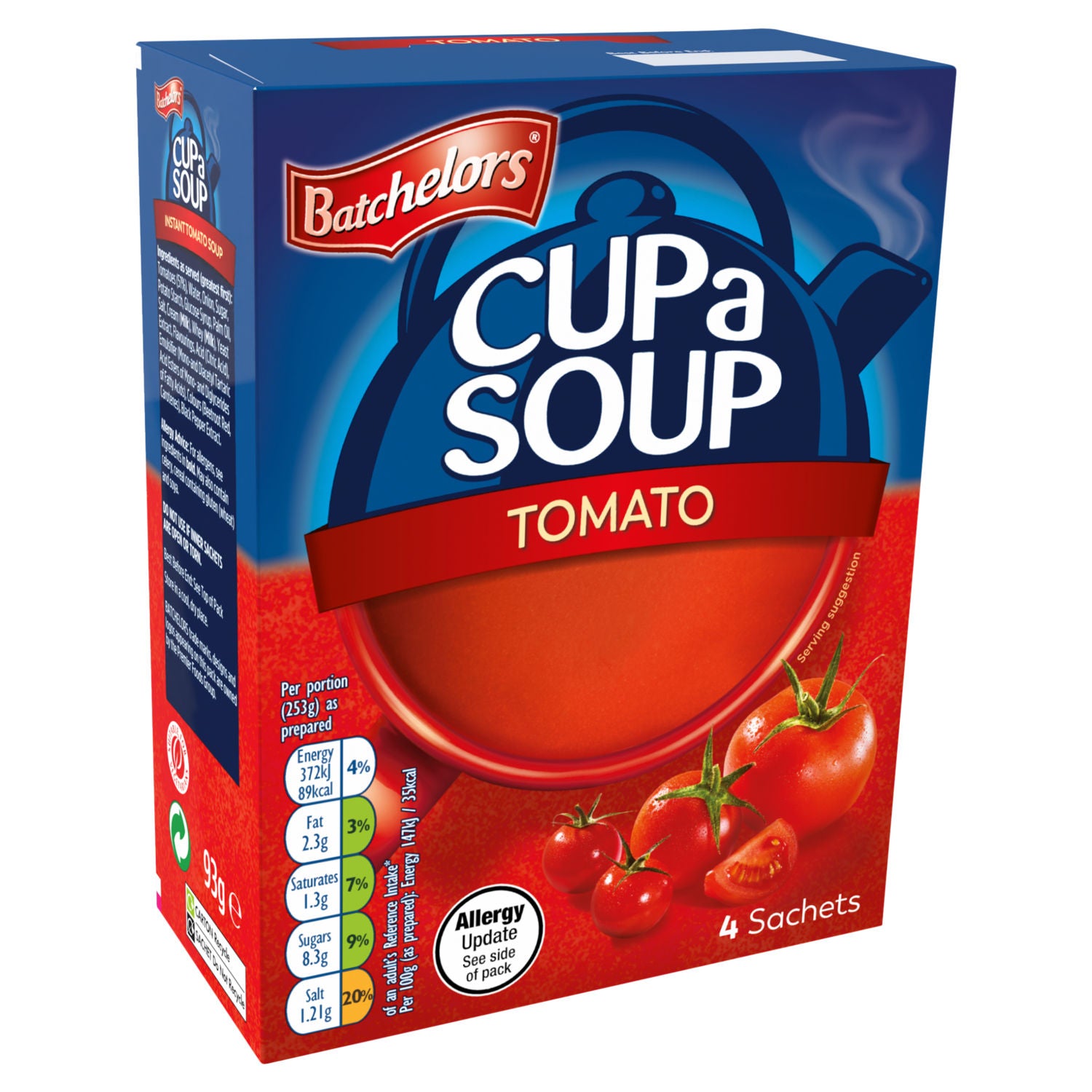 Batchelors Tomato Cup a Soup 93g pack - British product