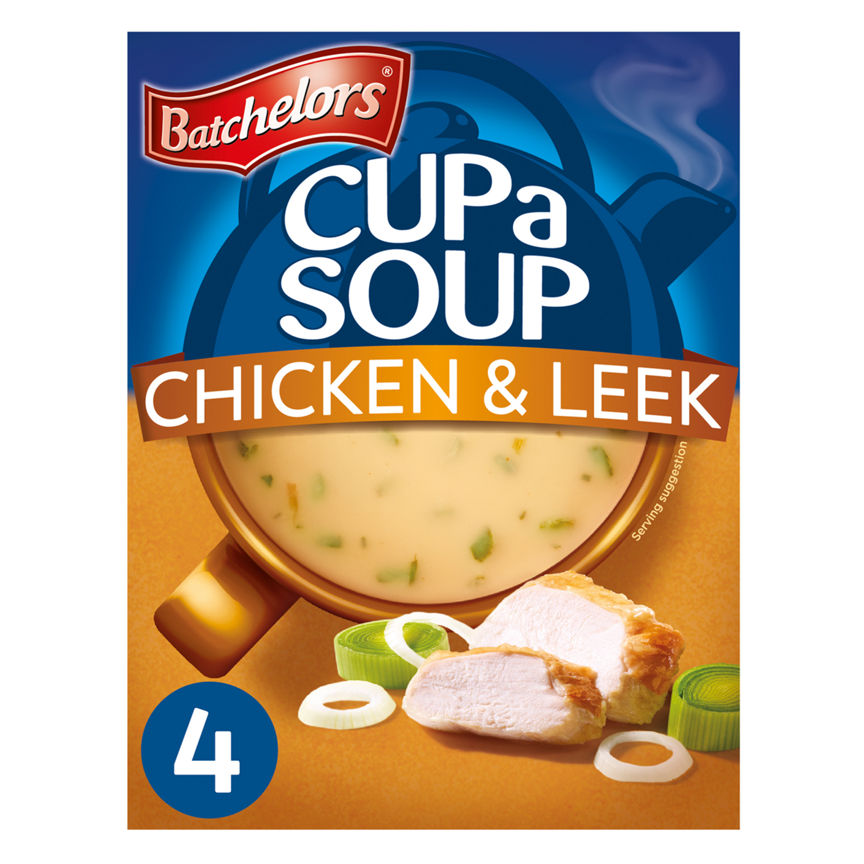 Batchelors Cup a Soup Chicken & Leek 4 Sachets 86g GOODS ASDA   