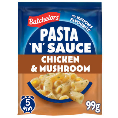 Batchelors pasta sachet chicken and mushroom flavour 99g - British product