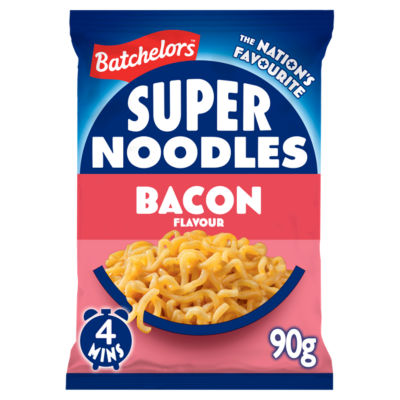 ASDA Batchelors Super Noodles Bacon Noodle Block 90g- Buy online at McGrocer