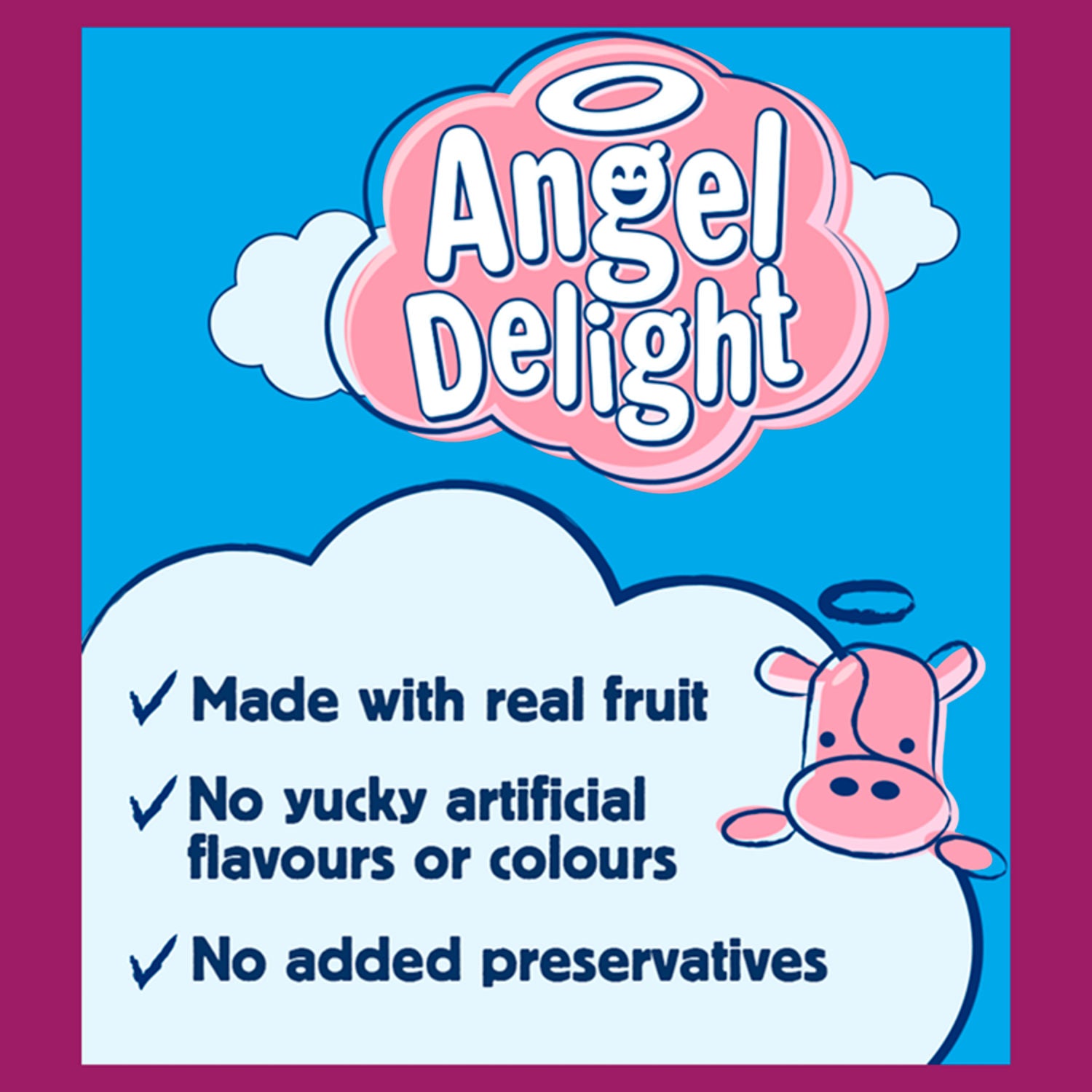 Angel Delight strawberry flavour dessert mix 59g - British product