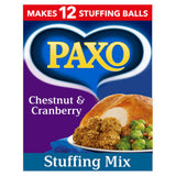 Paxo chestnut and cranberry stuffing mix 170g, imported from the UK