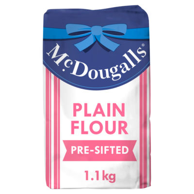 McDougalls pre-sifted plain flour 1.1kg, imported from the UK