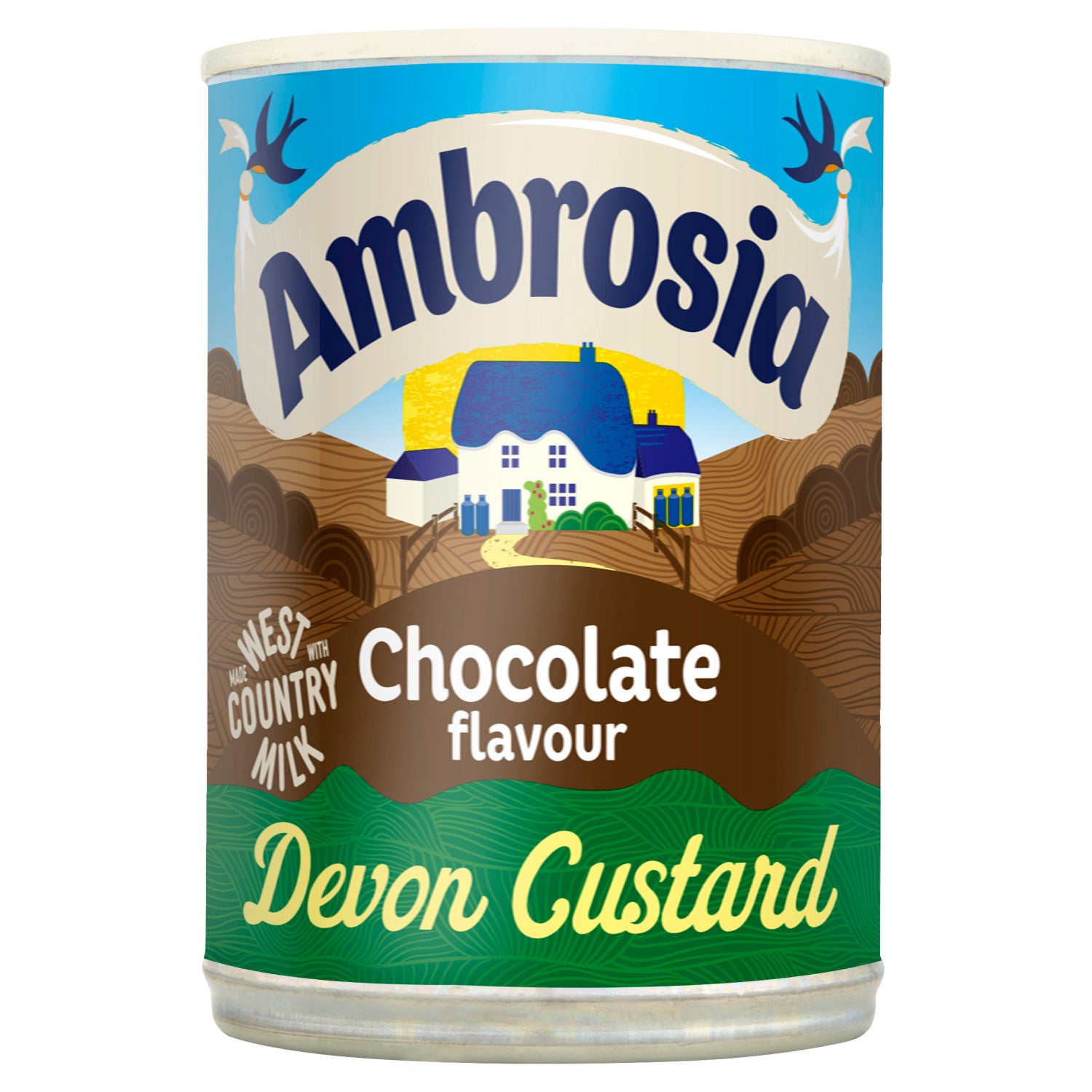 Ambrosia chocolate custard dessert 400g - British product