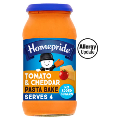 Homepride Pasta Bake Creamy Tomato & Cheddar 485g