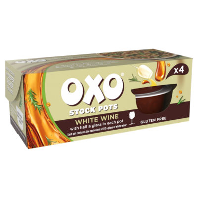 Oxo White Wine Stock Pots 4 x 20g (British brand)
