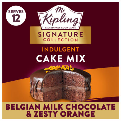 Mr Kipling Chocolate Orange Cake Mix 416g, imported from the UK
