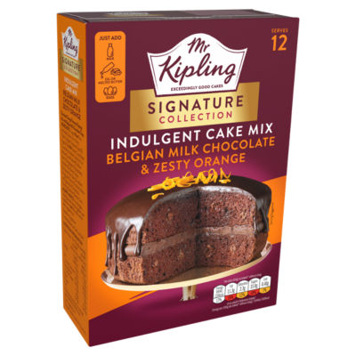 ASDA Mr Kipling Collection Signature Mélange pour Gâteau Indulgent Chocolat Belge & Orange Zestée 416g - Acheter en ligne sur McGrocer