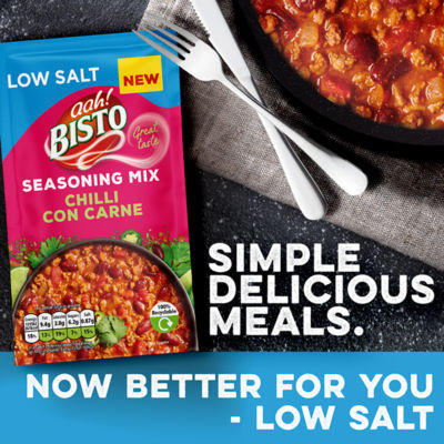Bisto Seasoning Mix Chilli Con Carne 43g, imported from the UK