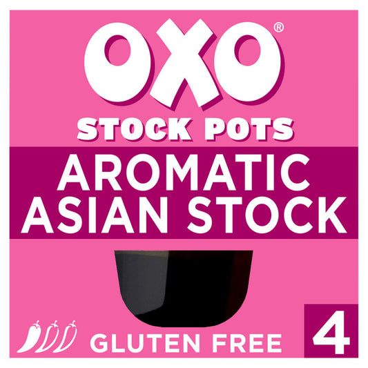 Oxo Stock Pots Aromatic Asian Stock with Lemongrass, Ginger & Chilli 4 x 20g (80g) GOODS ASDA   