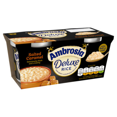 Ambrosia Salted Caramel Rice Pudding 2 x 110g pots - British product