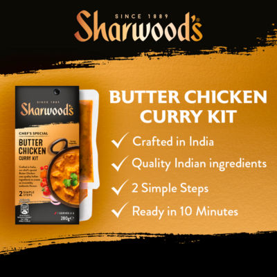 Sharwood's Butter Chicken Curry Sauce Meal Kit 280g (British brand)