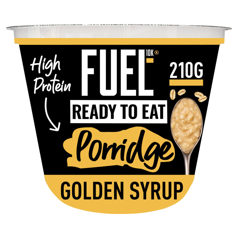 FUEL10K protein porridge pot golden syrup 210g, imported from the UK