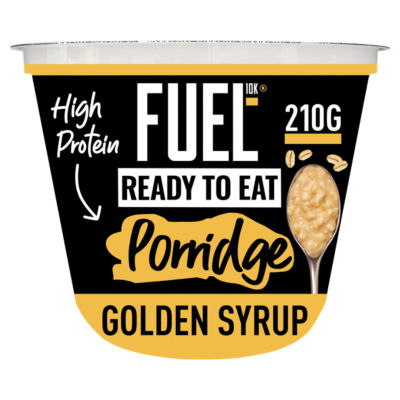 FUEL10K protein porridge pot golden syrup 210g, imported from the UK