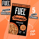 Fuel10K protein granola salted caramel and almond 400g, imported from the UK