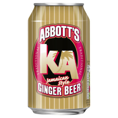 KA ginger beer flavoured fizzy drink 330ml can, imported from the UK