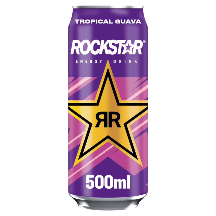 Rockstar Punched Tropical Guava Flavour Energy Drink Can GOODS ASDA   